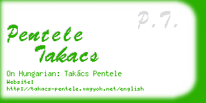 pentele takacs business card